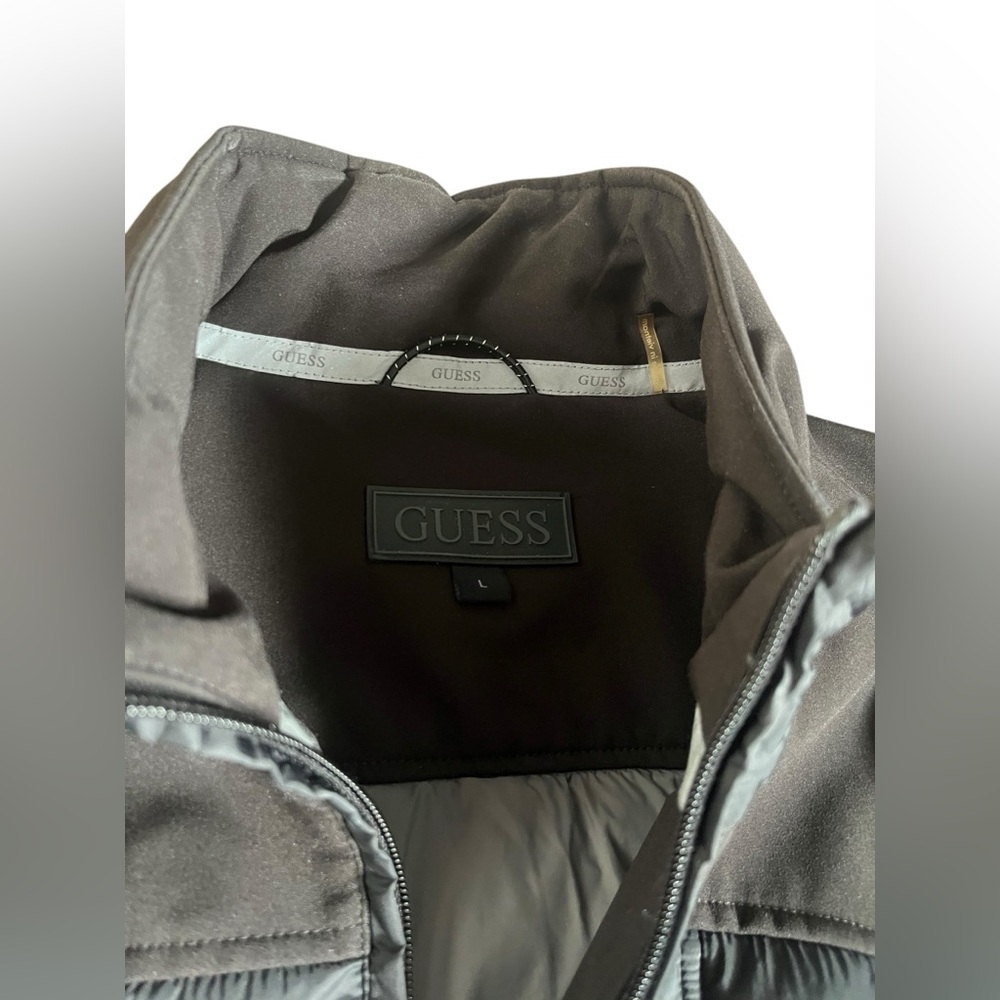Guess Mens Soft Shell Puffer/Coat/Jacket Large L - Picture 3 of 8